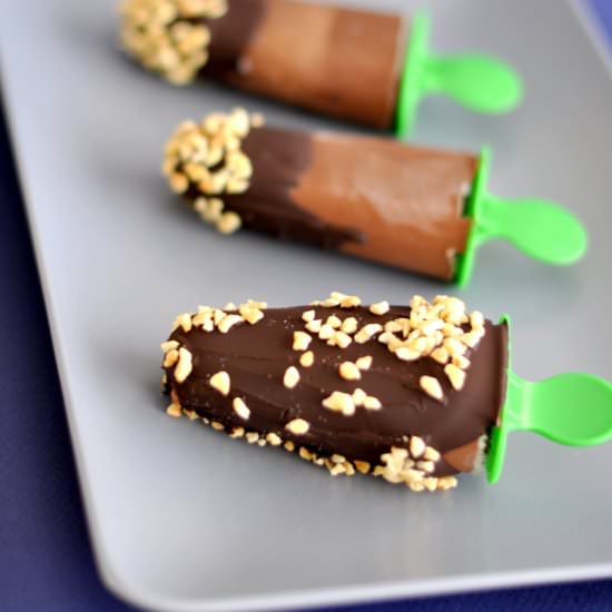 Chocolate Cream Popsicles