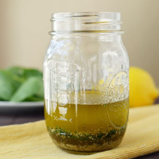 Easy Mason Jar Caesar Vinaigrette