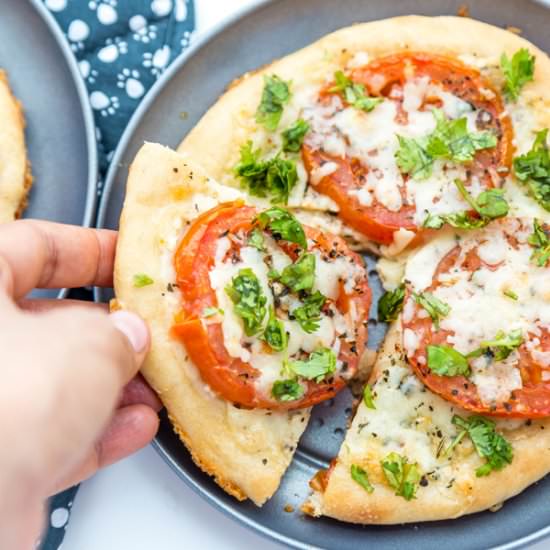 Tomato Onion Mini Pizzas