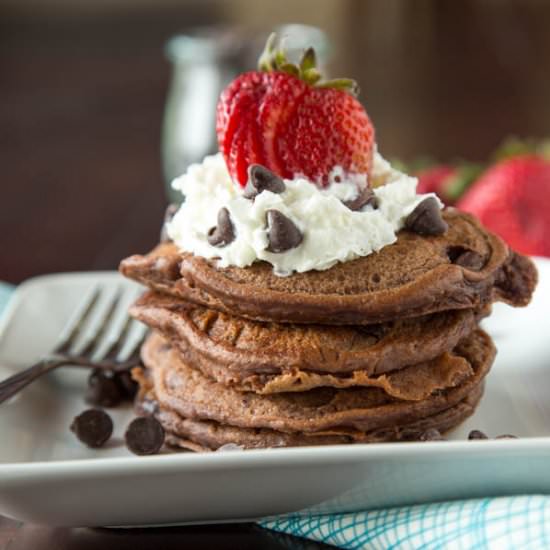 Brownie Batter Pancakes