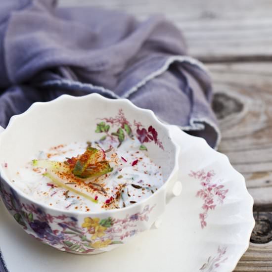 Cucumber Radish Raita or Pachadi