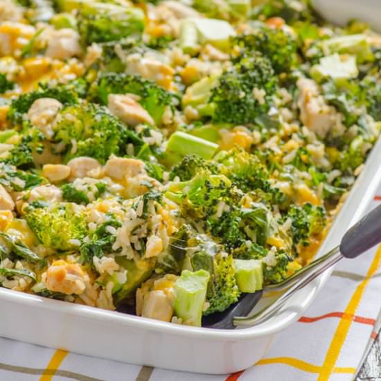 Skinny Chicken & Rice Casserole