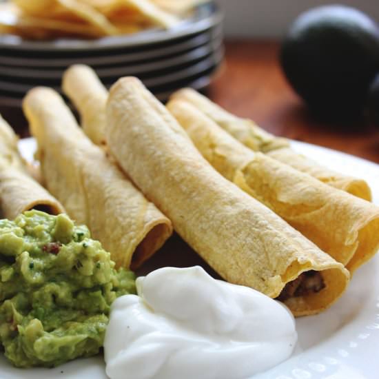 Low Fat Baked Taquitos