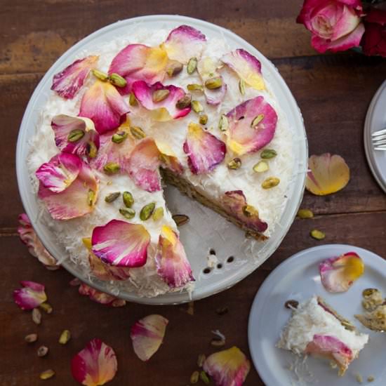 Coconut Cake with Creamy Frosting