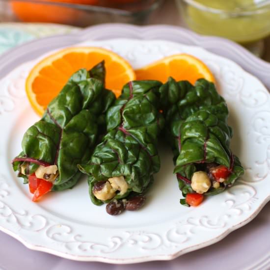 Swiss Chard Bean Burritos