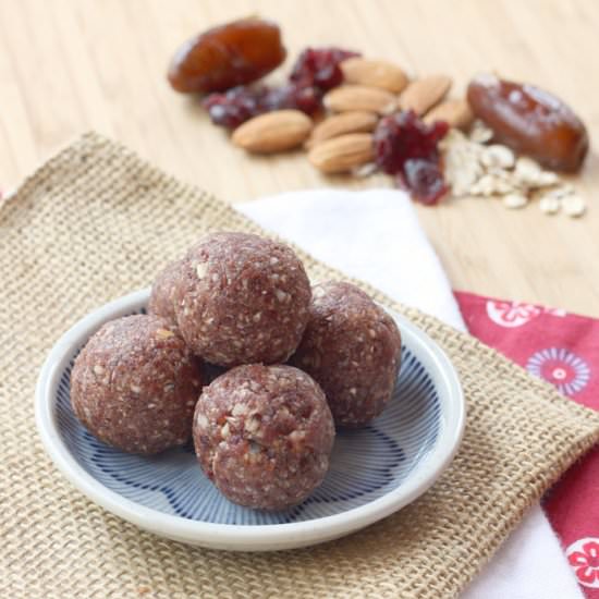 Cranberry Almond Energy Balls