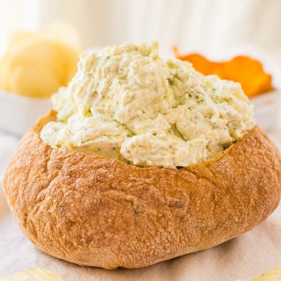 Ranch & Cheese Bread Bowl Dip