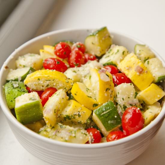 Zucchini & Tomatoes with Parmesan