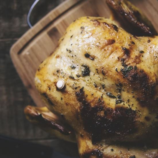 Mayo and Herb Roasted Chicken