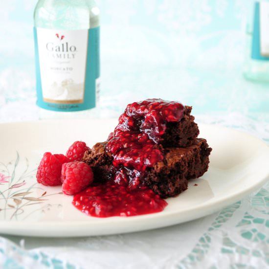 Easy raspberry wine glaze