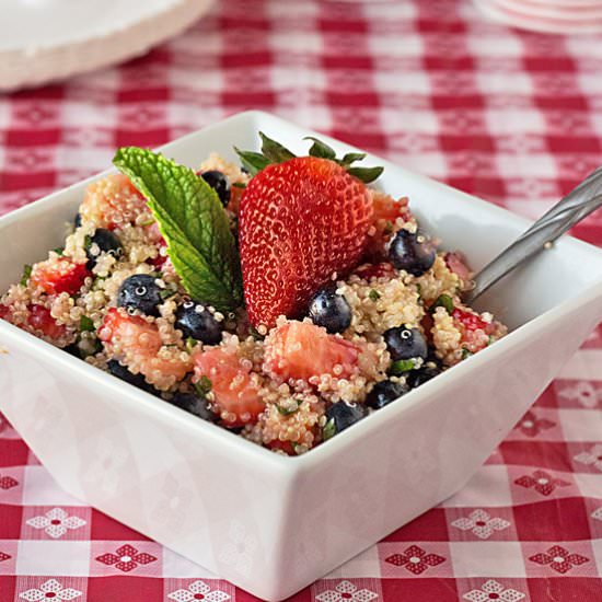 Patriotic Quinoa Salad