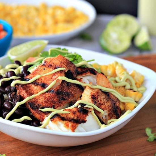 Grilled Tilapia Bowls