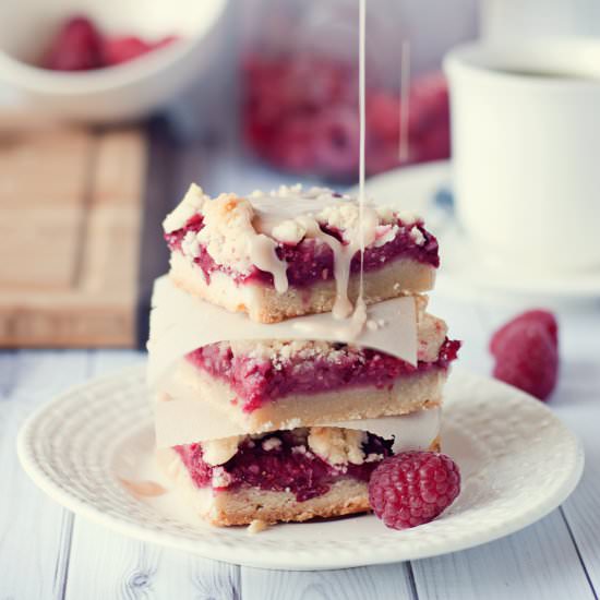 Raspberry Shortbread Bars