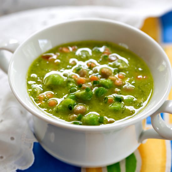 Almost Instant Chive Pesto Soup