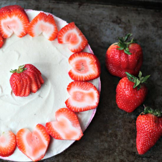 No Bake Strawberry Cream Pie, DF
