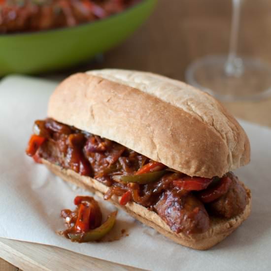 Italian Hot Sausage Sandwiches