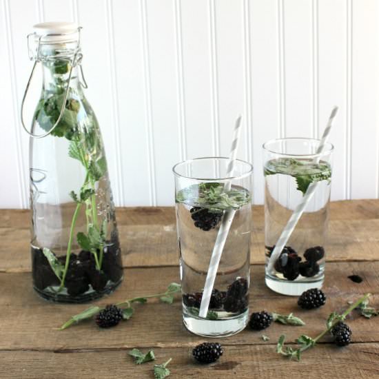 Blackberry Mint Infused Water