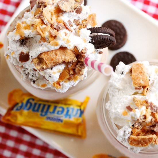Butterfinger Malted Milkshake