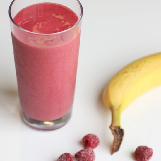 Three Ingredient Raspberry Smoothie