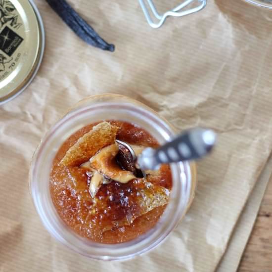 Caramel creme brûlée