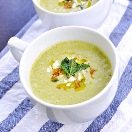 Springtime Broccoli Cheese Soup
