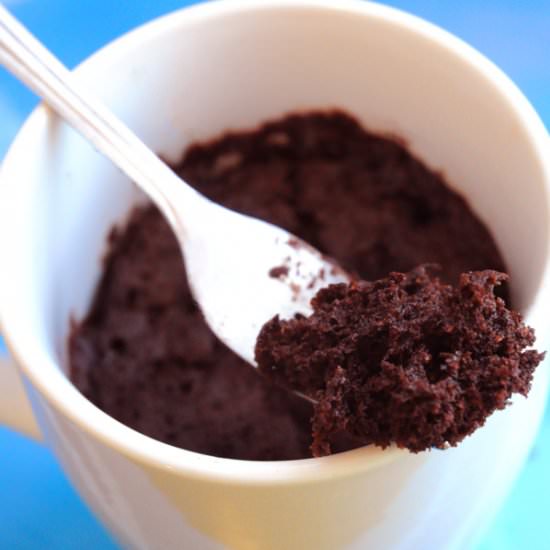 Chocolate Mug Cake in 3 Minutes