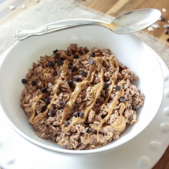 Peanut Butter Cup Overnight Oats
