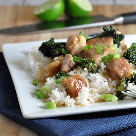Sticky Lime Ginger Chicken Stir Fry