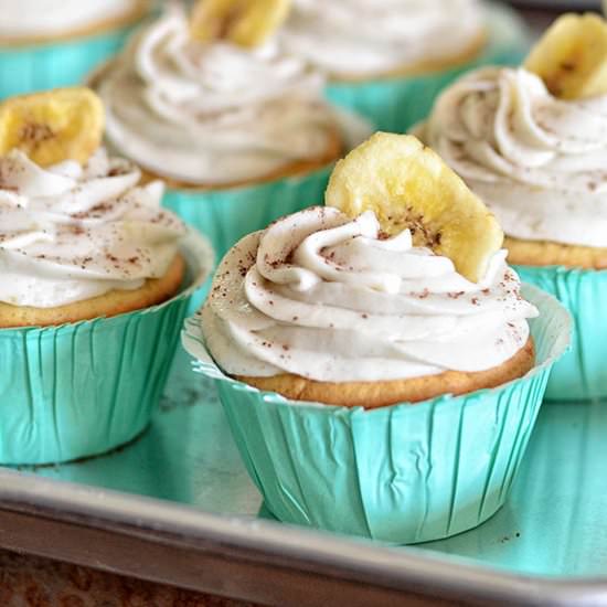 Banana Cream Pie Cupcakes