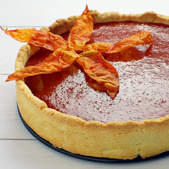 Rhubarb and Tomato Tart