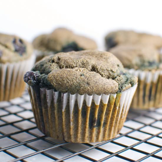 Buckwheat Blueberry Muffins