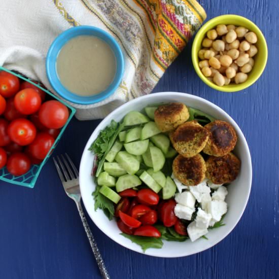 Baked Falafel Salad