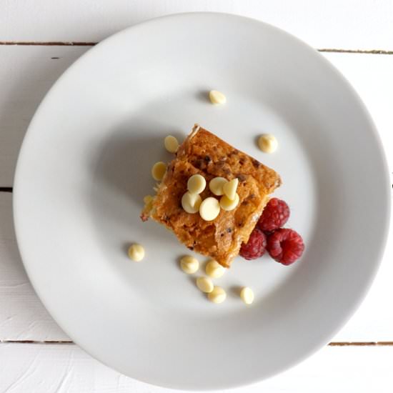 White Chocolate Raspberry Blondies
