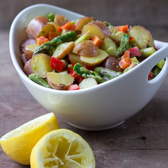 Asparagus Potato Salad (v/gf)