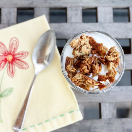 Peanut Butter Granola Parfaits