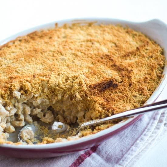 Cauliflower Cashew Pasta Bake
