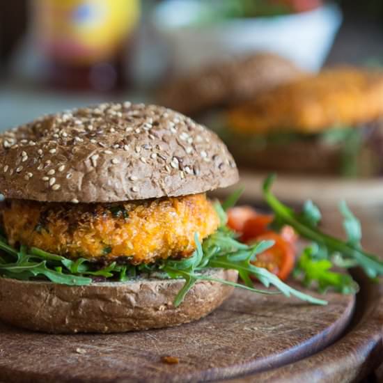 Spicy Salmon Burger