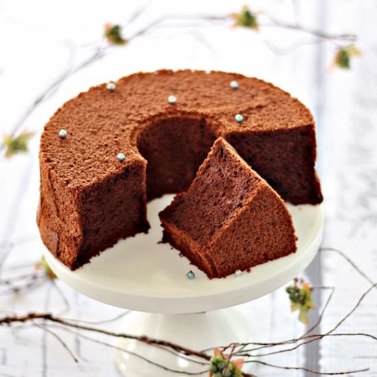 Japanese Dark Pearl Chiffon Cake
