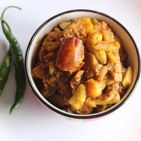 Jackfruit Curry with Prawns