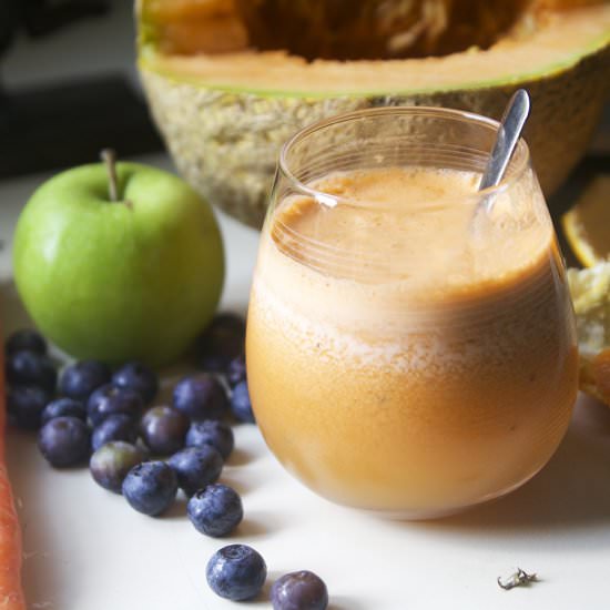 Cantaloupe Blueberry Juice