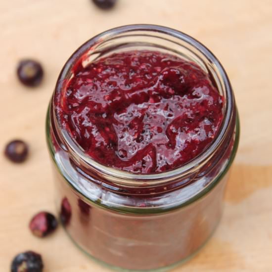 Raw Blackcurrant and Fig Jam