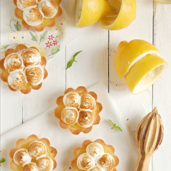 Lemon Meringue Shortbread tartlets