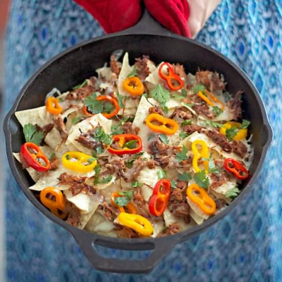 BBQ Skillet Nachos