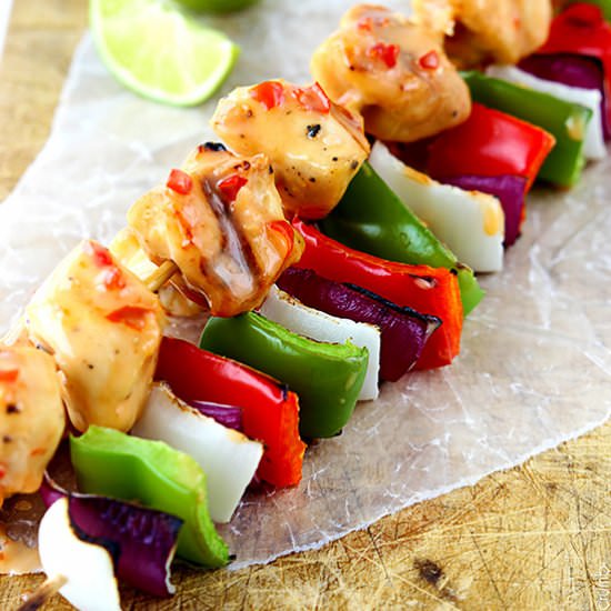 Bang Bang Chicken Kabobs