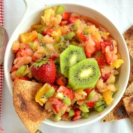 Fruit Salsa With Cinnamon Chips