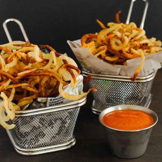 Curly Fries w/ Bloody Mary Ketchup