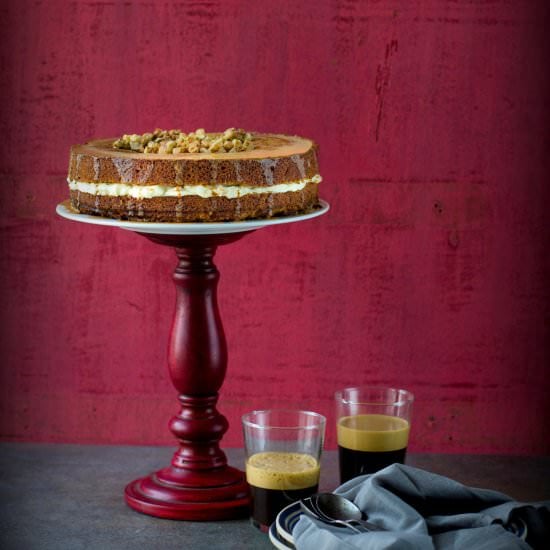 Espresso Walnut Cake