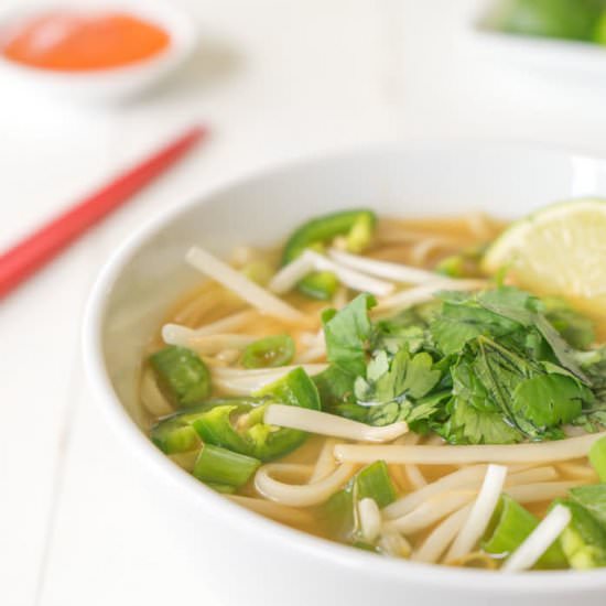 Vegan Pho Noodle Soup