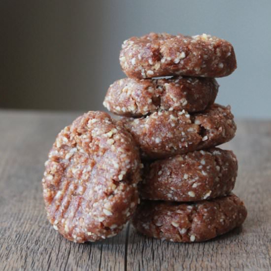 Raw Vanilla Nut Butter Cookies