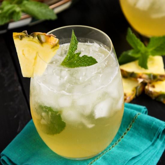 Pineapple Mint Julep Sangria